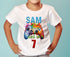 Personalised Birthday Gaming Controller T-Shirt | White Cotton | Ages 1-12yrs | "Level Up" | Perfect Birthday Gift