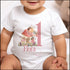 Personalised First Birthday One vest, Sleepsuit and T-shirt, Pink Fairytale Fairies First Birthday Outfit.