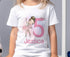 Personalised Girls Birthday T-Shirt - Ballerina Doll Design, Silver Glitter Effect Number - 100% Soft Cotton, DTG - Age 1-12yrs