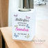 Butterfliers Appear Personalised Tealight Holder with printed butterflyDesign, Memorial White Wooden Candle Tealight Holder