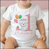 Personalised First 1st Birthday One T-shirt, Sleepsuit and vest, Pink Polar Bear First Birthday Outfit.