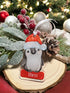 Christmas Penguin Personalised Tree bauble Decoration For Children, Kids Xmas Keepsake, babies First Xmas