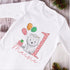 Personalised First 1st Birthday One T-shirt, Sleepsuit and vest, Pink Polar Bear First Birthday Outfit.