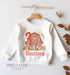 Personalised Birthday Age Sweatshirt Jumper For Children. Any Age, White Cotton Sweatshirt - Farm yard Animals Number and name