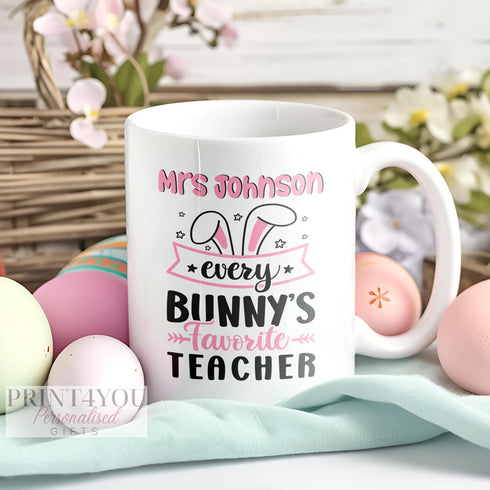 Easter gift for teacher, Personalised Thank You mug, teacher Gift ideas , Personalised Mug,