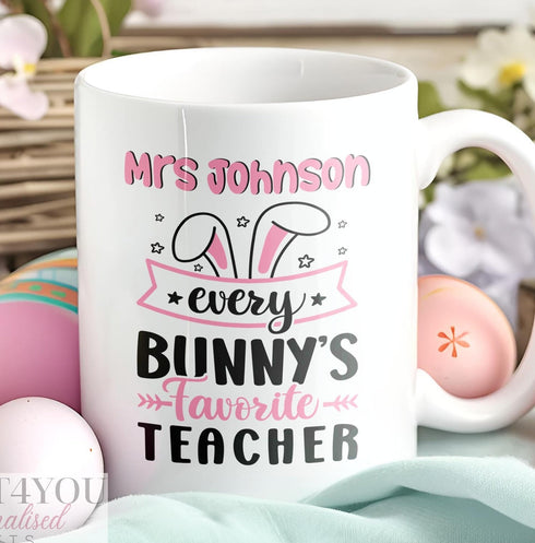 Easter gift for teacher, Personalised Thank You mug, teacher Gift ideas , Personalised Mug,