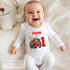 Personalised First Birthday One T-shirt, Sleepsuit and vest, Firem man Engine First Birthday Outfit.