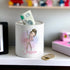 Personalised Ceramic White Money Box Coin Bank - Ballerina and Name