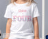 Personalised Mermaid Birthday T-Shirt Ages 1-6 - Cotton White Top, Any name