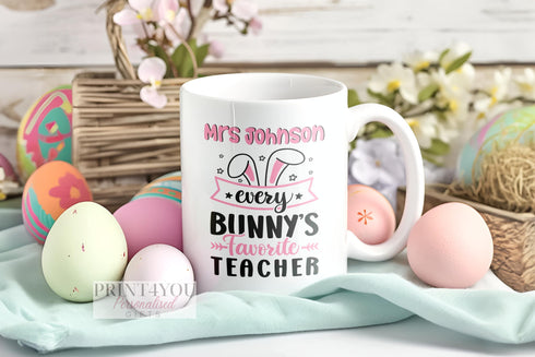 Easter gift for teacher, Personalised Thank You mug, teacher Gift ideas , Personalised Mug,