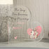 Personalised Mothers Day Gift, UV printed Free standing Acrylic Heart, The Day you Became my Mummy, Our First Mothers Day