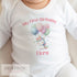 Personalised First Birthday One T-shirt, Sleepsuit and vest, Unicorn and Balloons First Birthday Outfit.