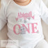 Personalised Pink Elephant First Birthday Sleepsuit, When I wake Up, I am ONE, Birthday Vest, First Birthday Girl, Birthday Gift Ideas
