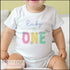 Personalised Girls First Birthday T-shirt, I am One, Sleepsuit, Vest or T-shirt, pastel daisy and dragonfly