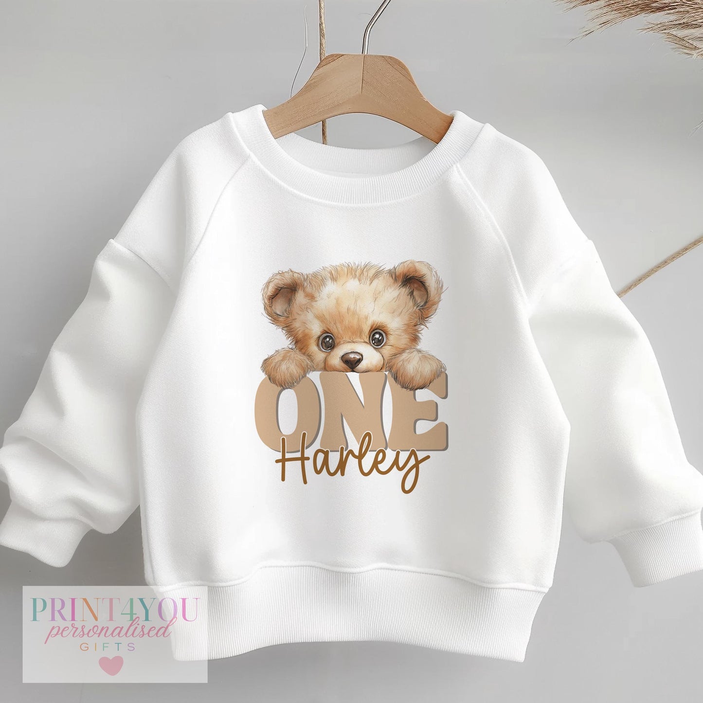 Personalised First Birthday Jumper – Custom Name Sweatshirt for Baby Boy & Girl - 6-12m SWEATSHIRT