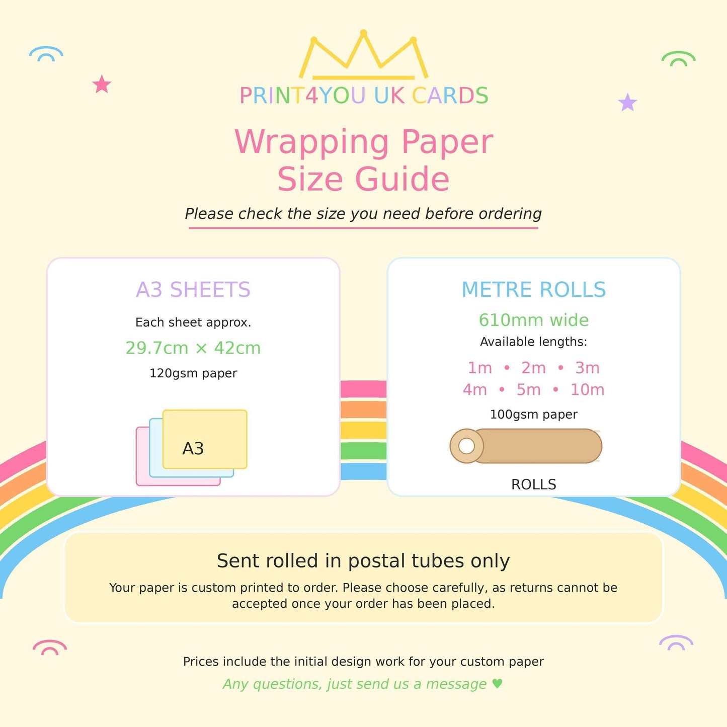 Personalised New Baby Wrapping Paper, Hello Little One Teddy Bear