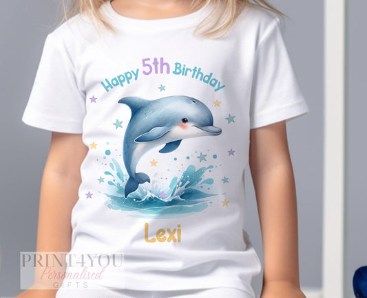 Children's clothing with the dolphin t-shirt design