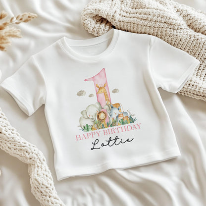 Personalised first birthday sweatshirt with custom name print, size 2-3 years
