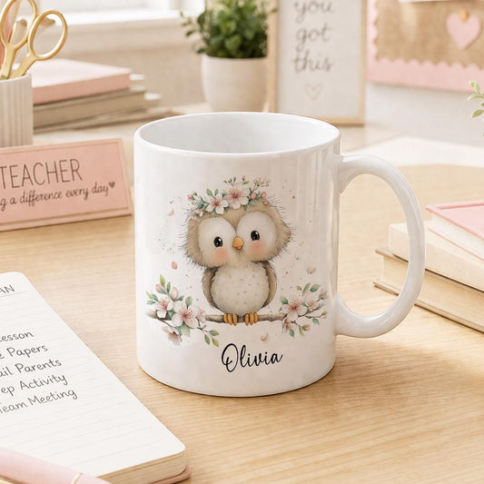 Product image showing owl mug