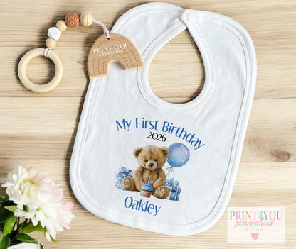 Personalised First Birthday Outfit – Soft Cotton Baby Vest Set & Sleepsuit