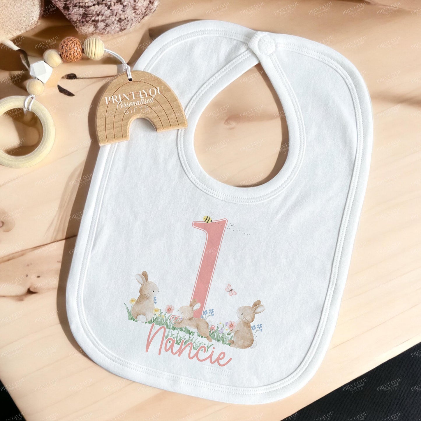 Personalised Baby Birthday Outfit – Custom Baby T-Shirt, Vest, Sleepsuit & Bib in Soft Cotton