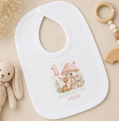Personalised Fairy Deer 1st Birthday Outfit, Cake Smash Girl