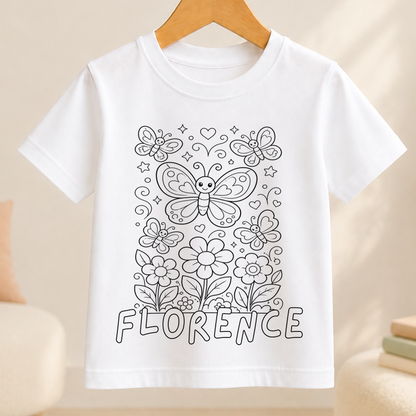 butterfly colour-in outline