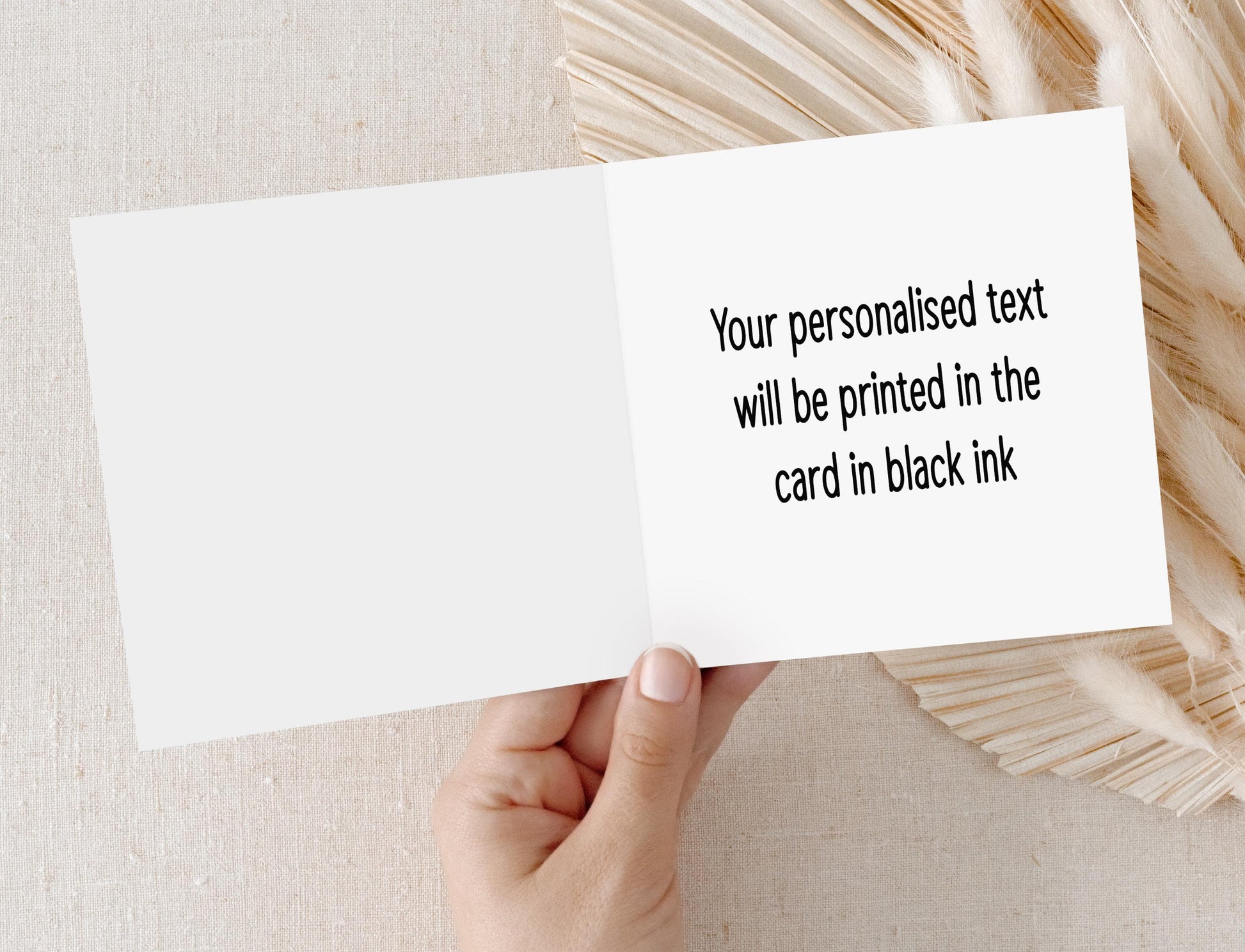 Personalised crocodile birthday card shown with sample name personalisation on the front
