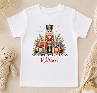 Personalised Baby Christmas Outfit, My First Christmas 2026 Nutcracker Vest