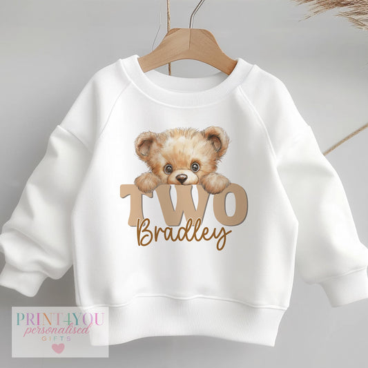Personalised Birthday Jumper – Second Birthday Outfit – Kids Soft Cotton Sweatshirt - 6-12m SWEATSHIRT