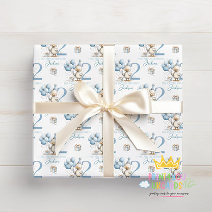 Printed duck wrapping paper shown as wrapping paper