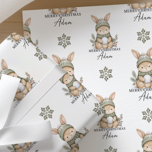 Printed christmas wrapping paper shown as wrapping paper