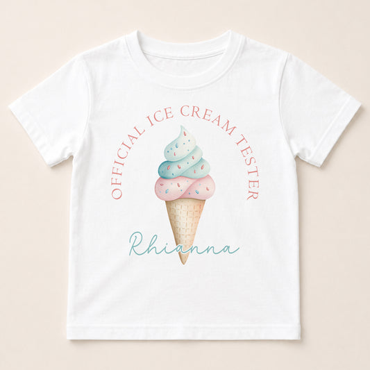 Children's clothing with the ice cream shirt design