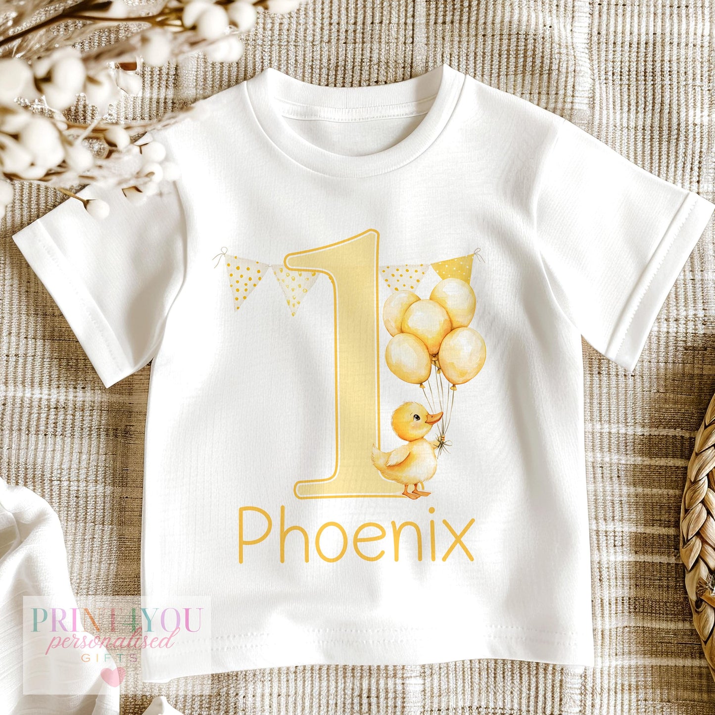 Personalised First Birthday Outfit – Soft Cotton Baby Clothes | Custom Vest & Sleepsuit