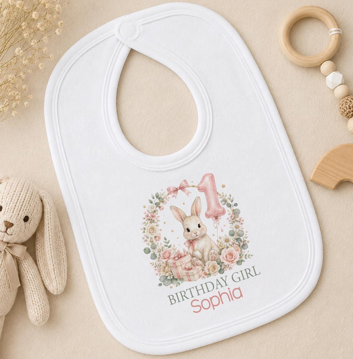 Personalised Bunny 1st Birthday Outfit, Cake Smash Set