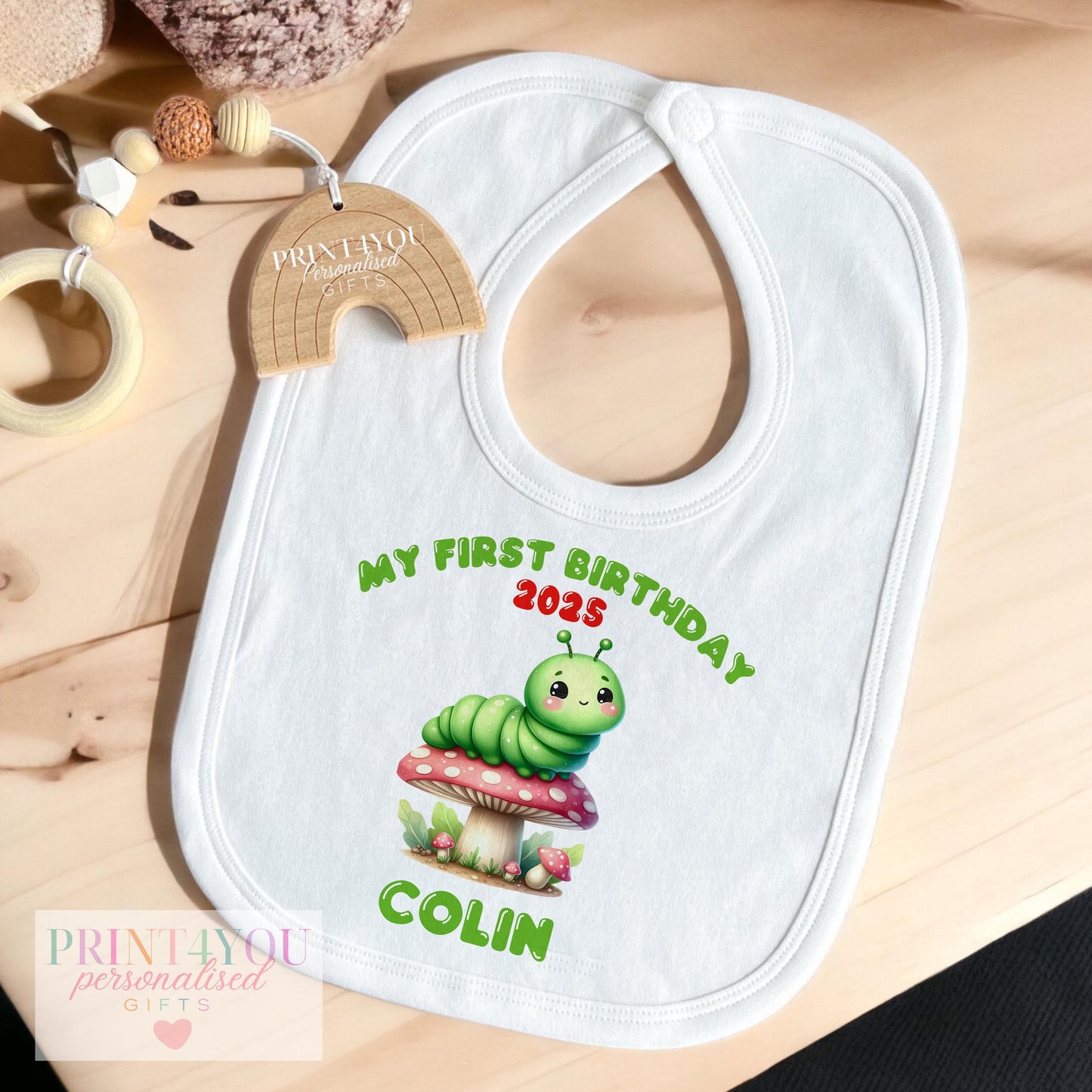 Personalised First Birthday Outfit - Custom Baby T-Shirt, Soft Cotton Sleepsuit & Vest