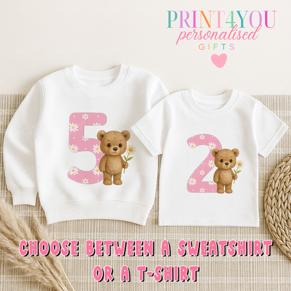 Personalised First Birthday Jumper for Boys – Cute Bunny Sweatshirt - 1-2 years SWEATSHIRT