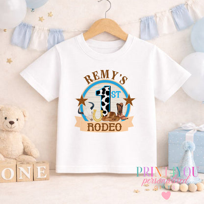 Personalised 1st Rodeo Birthday Outfit: Cowboy T – Shirt or Jumper - 1-2 years SWEATSHIRT