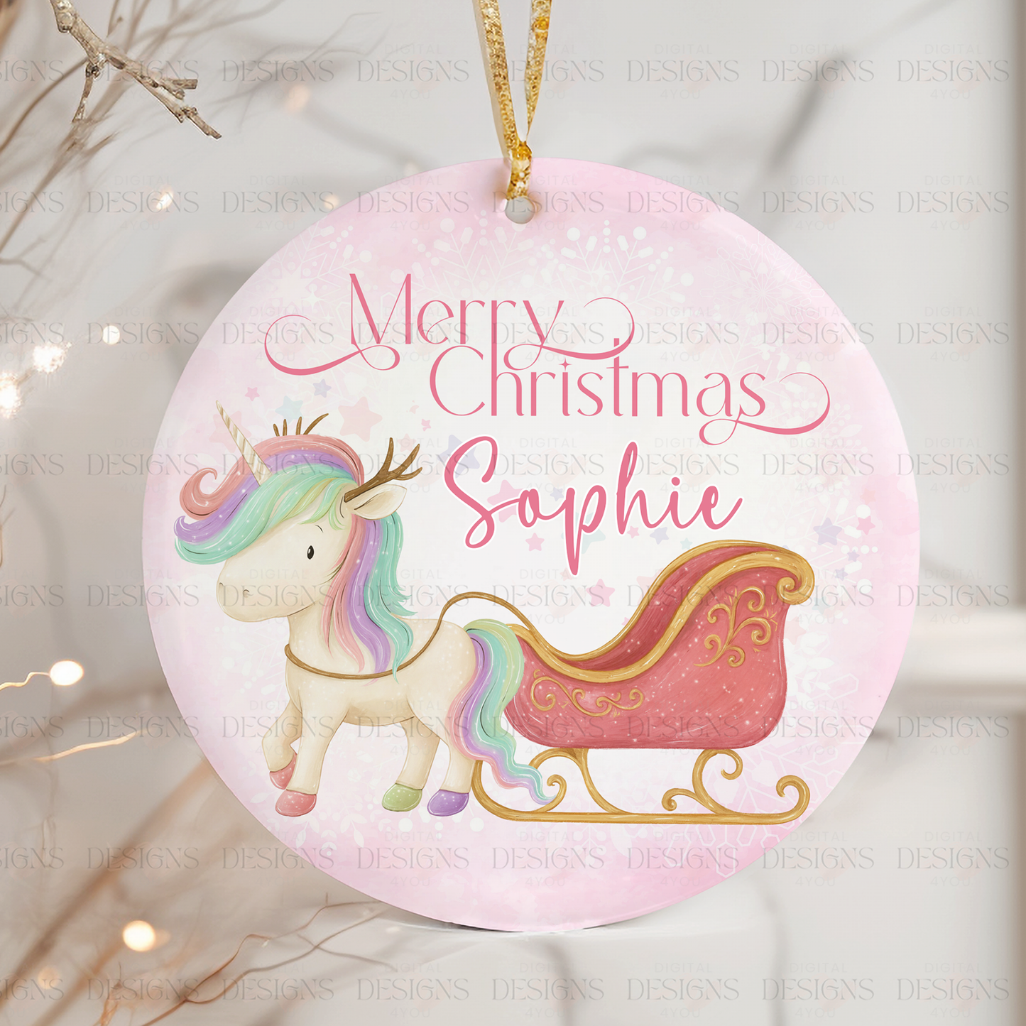 Unicorn Christmas Bauble – Limited Edition Design – Exclusive PNG Download