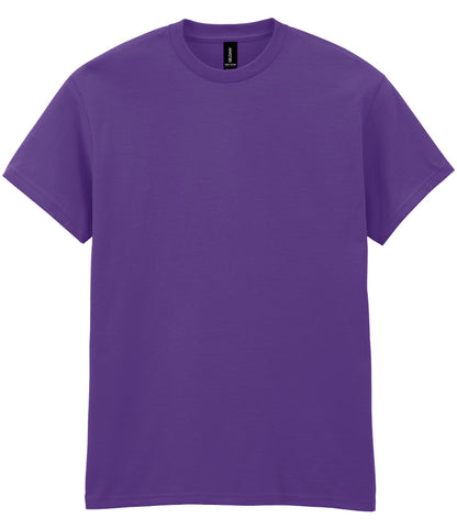 Lilac heavy cotton T-shirt shown front-on, available for logo branding.