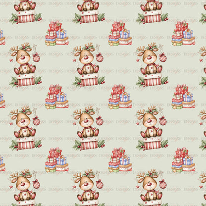 Seamless Reindeer Pattern – Exclusive Christmas Seamless Pattern Digital Download