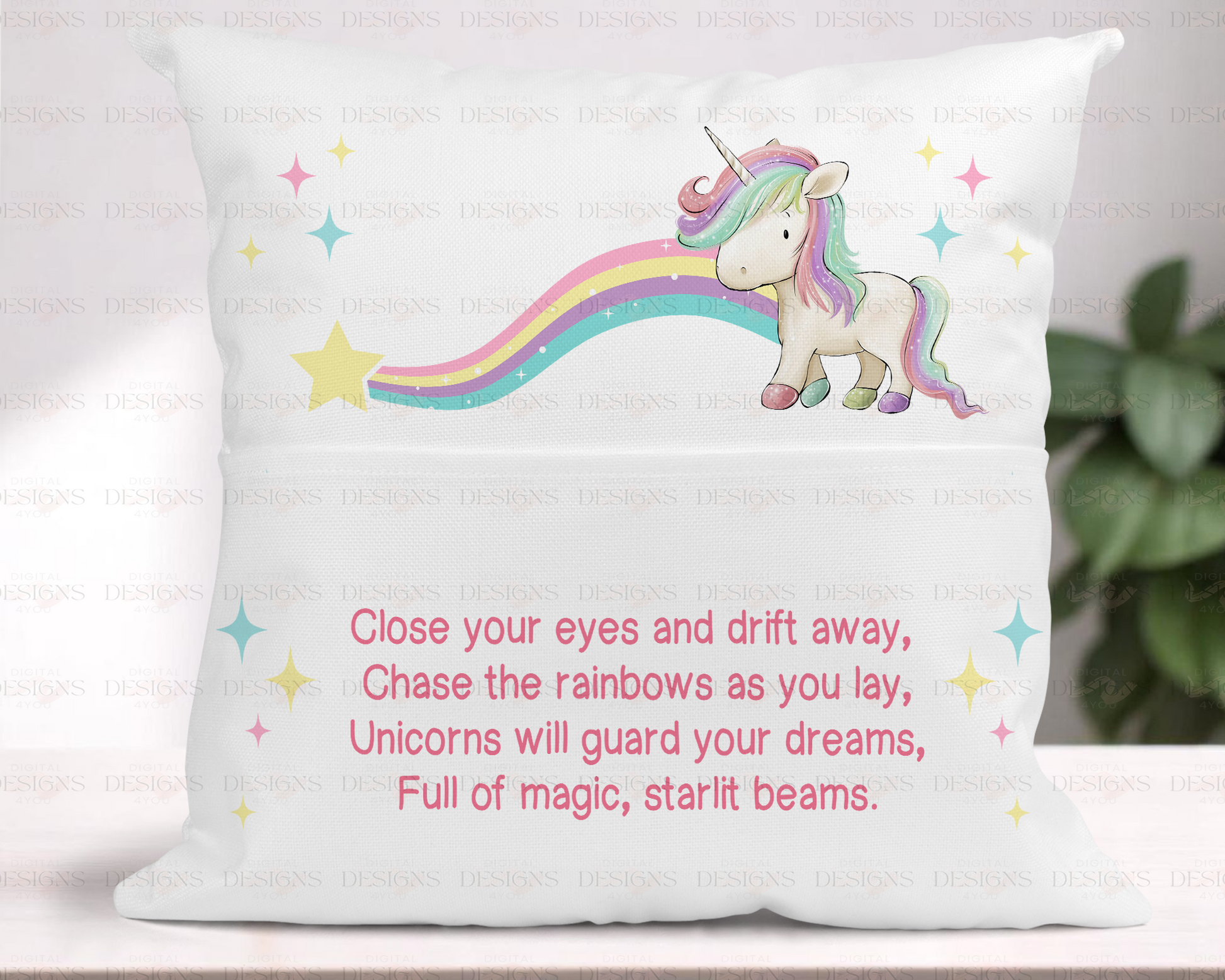 Unicorn Book Cushion (Exclusive, Only 25 Sets Available)