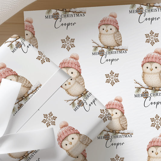 Printed christmas wrapping shown as wrapping paper