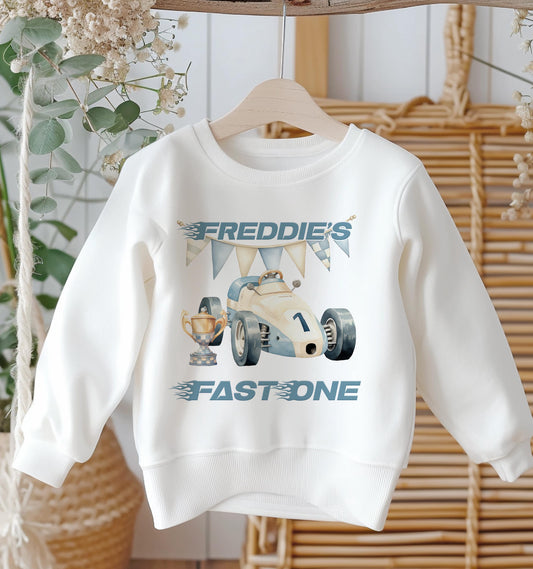 Personalised First Birthday Jumper – Soft Baby Name Sweatshirt for Boys and Girls - 6-12m SWEATSHIRT