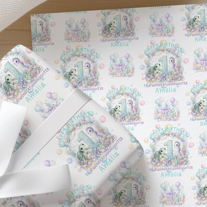 Personalised Birthday Wrapping Paper, Under The Sea, Ages 1-10