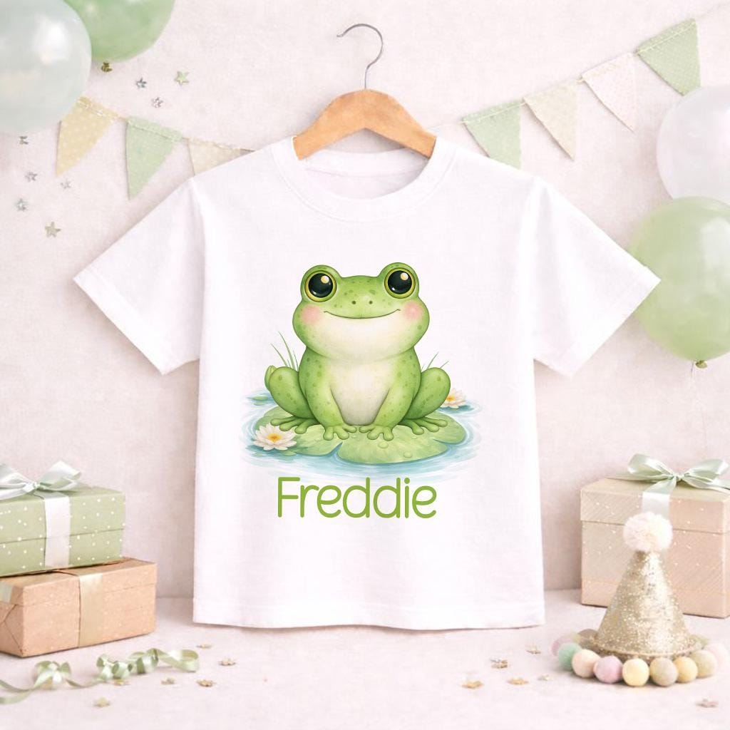 Children's clothing with the frog t-shirt design