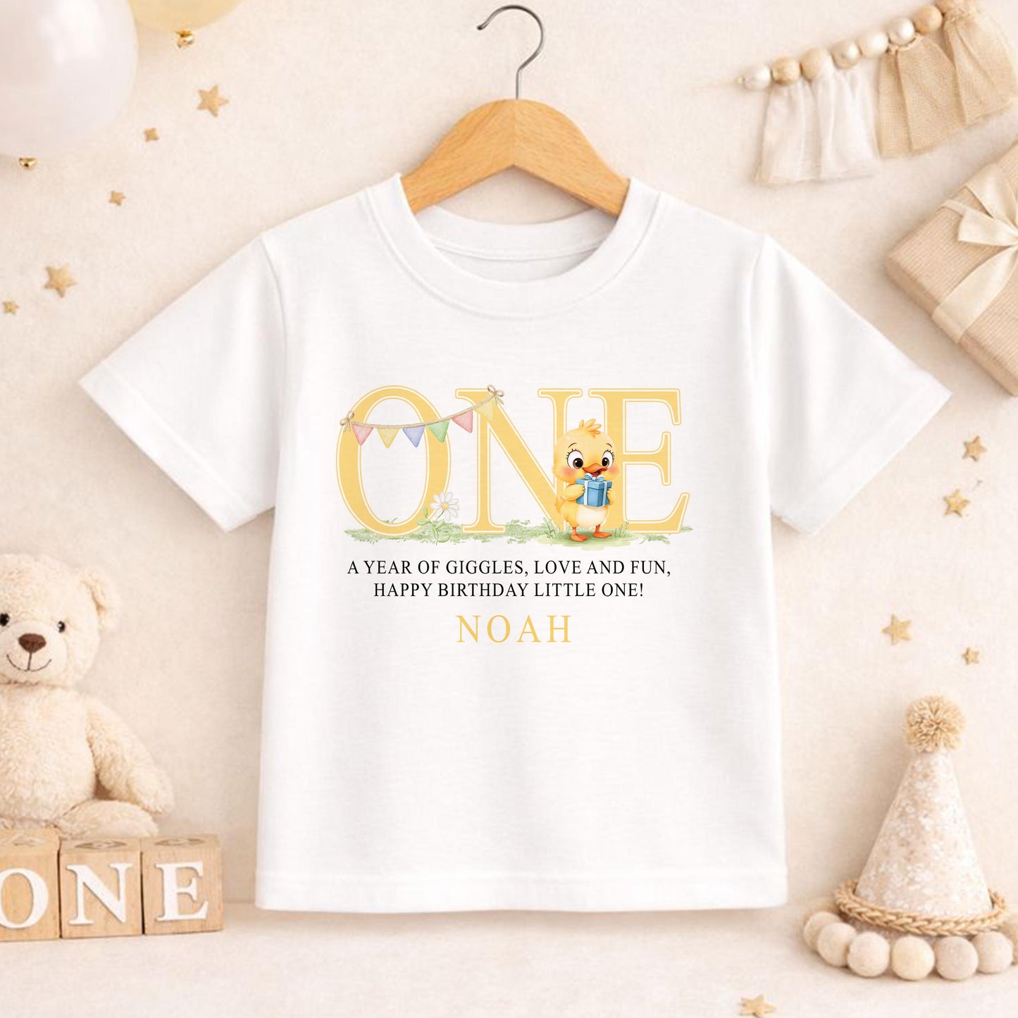 1st Birthday Outfit - Personalised Baby Birthday Vest | Soft Cotton Babywear