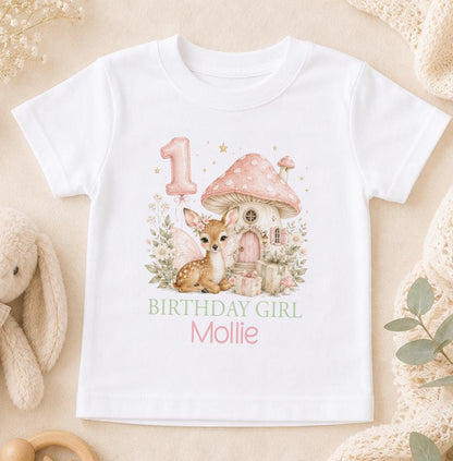 Personalised Fairy Deer 1st Birthday Outfit, Cake Smash Girl