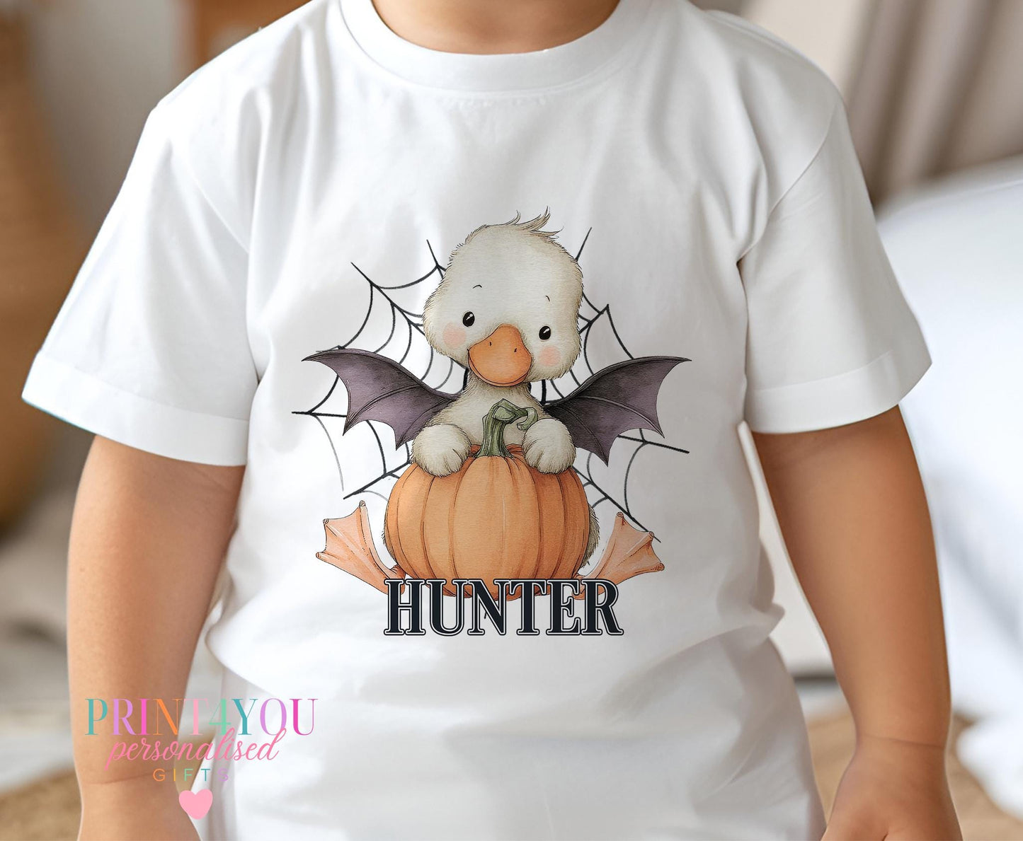 Personalised Halloween Jumper – Kids Soft Cotton Blend Sweatshirt – DTG Printed Pumpkin Patch Design - 1-2 UK (age)
