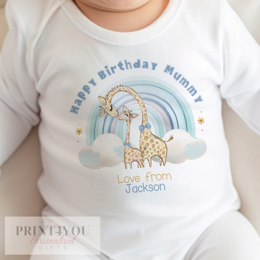 Happy 1st birthday Mummy personalised baby bib